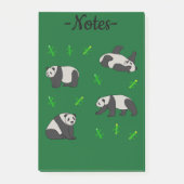 Panda Post-it Klebezettel (Vorderseite)