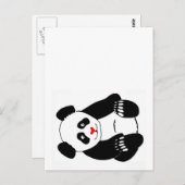 Panda Post Postkarte (Vorne/Hinten)