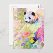 Panda Postcard Nr. 7 Postkarte (Vorne/Hinten)