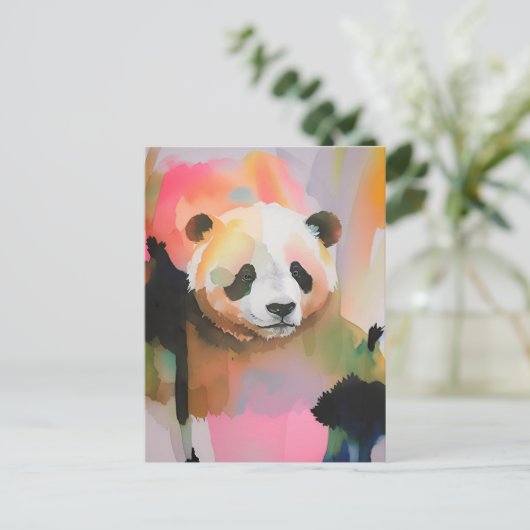 Panda Postcard Nr. 8 Postkarte (Stehend Vorderseite)