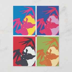 Panda Postcard Postkarte