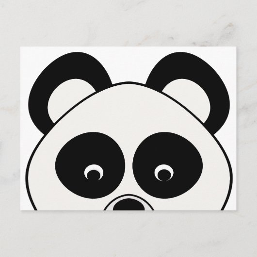 Panda Postcard Postkarte (Vorderseite)