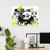 Panda Poster (Heimbüro)