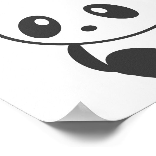Panda-Poster Poster (Ecke)