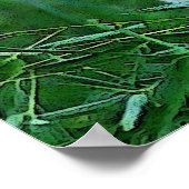 Panda Posters Prints - Panda Eating Blätter Poster (Ecke)