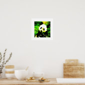 Panda Posters Prints - Panda Eating Poster (Küche)