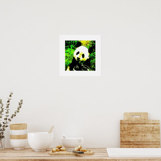 Panda Posters Prints - Panda Eating Poster (Küche)