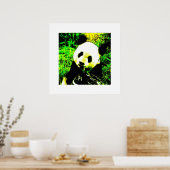 Panda Posters Prints - Panda Eating Poster (Küche)