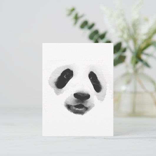 Panda Postkarte (Stehend Vorderseite)