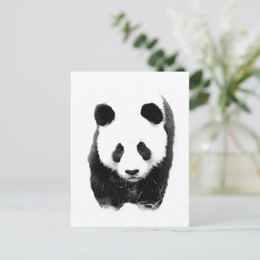 Panda Postkarte (Stehend Vorderseite)