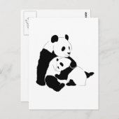 Panda Postkarte (Vorne/Hinten)