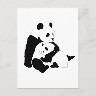 Panda Postkarte