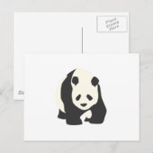 PANDA POSTKARTE (Vorne/Hinten)