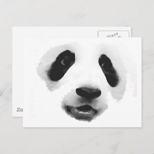 Panda Postkarte (Vorne/Hinten)