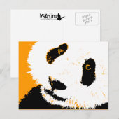 Panda. Postkarte (Vorne/Hinten)