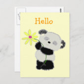 Panda Postkarte (Vorne/Hinten)