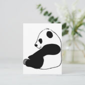 Panda Postkarte (Stehend Vorderseite)