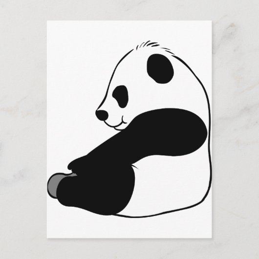 Panda Postkarte (Vorderseite)