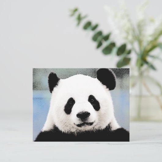 Panda Postkarte (Stehend Vorderseite)