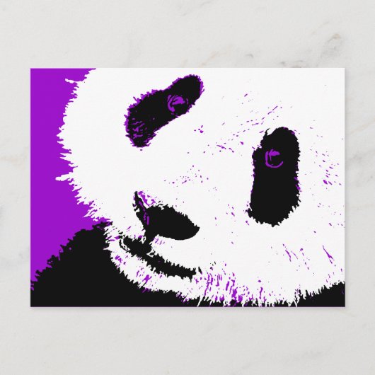 Panda. Postkarte (Vorderseite)