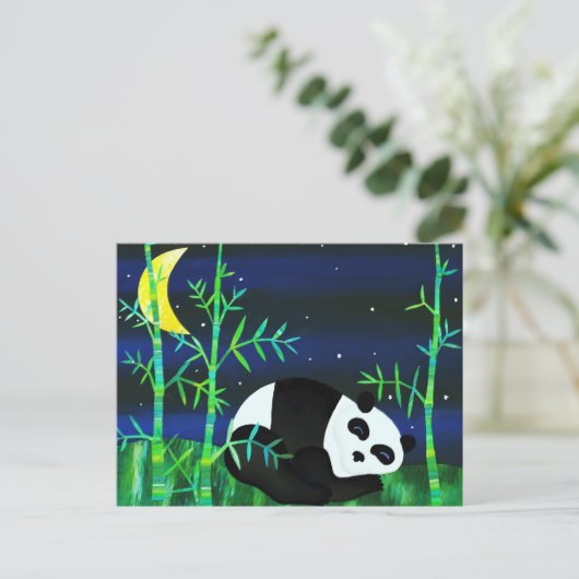 Panda Postkarte (Stehend Vorderseite)