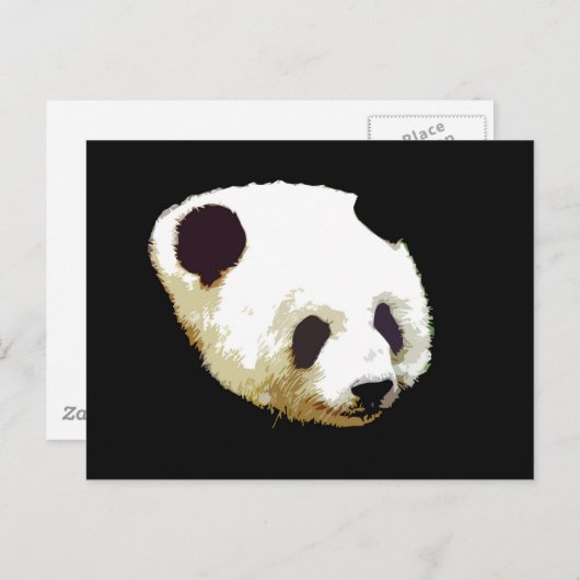 Panda Postkarte (Vorne/Hinten)