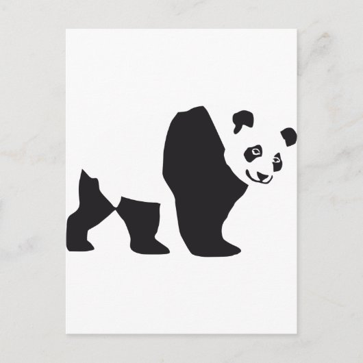 Panda Postkarte (Vorderseite)