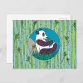 Panda Postkarte (Vorne/Hinten)