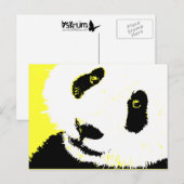 Panda. Postkarte (Vorne/Hinten)
