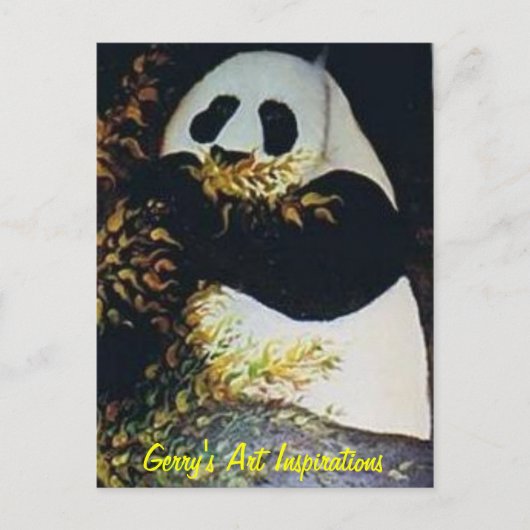 PANDA POSTKARTE (Vorderseite)