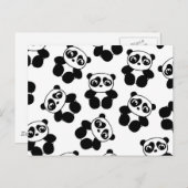 Panda Postkarte (Vorne/Hinten)