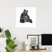 Panda Power Custom Art Print Poster (Heimbüro)