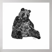 Panda Power Custom Art Print Poster (Vorne)