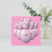 Panda-Power Einladung (Stehend Vorderseite)