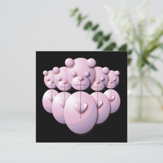 Panda-Power Einladung (Stehend Vorderseite)