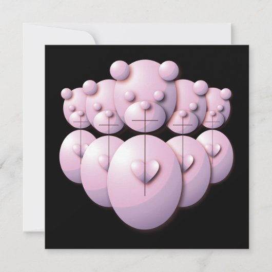 Panda-Power Einladung (Vorderseite)