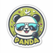 Panda Power Stickers mit einem Roar Aufkleber (Vorderseite)