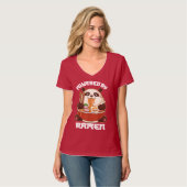 PANDA POWERBY RAMEN | Fett Panda Eating Ramen T-Shirt (Vorderseite Vollansicht)