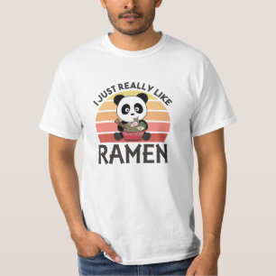 Panda Powered by Ramen Sweet Kawaii Noodle Pandas T-Shirt