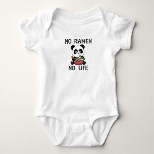 Panda Powered by Ramen Sweet Kawaii Noodles Bears Baby Strampler
