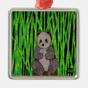 Panda - Premium Ornament Aus Metall