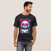 Panda Pride Biual Flag Lgbtq Proud Ally Pride Supp T-Shirt (Vorne ganz)