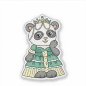 Panda Princess Aufkleber (Vorderseite)