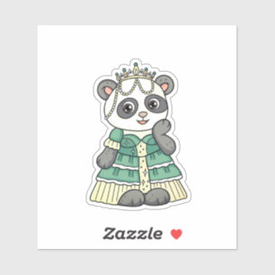 Panda Princess Aufkleber