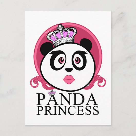 Panda Princess Postkarte (Vorderseite)