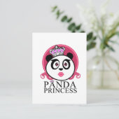 Panda Princess Postkarte (Stehend Vorderseite)