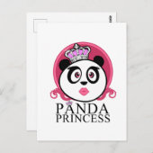 Panda Princess Postkarte (Vorne/Hinten)