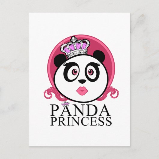 Panda Princess Postkarte (Vorderseite)