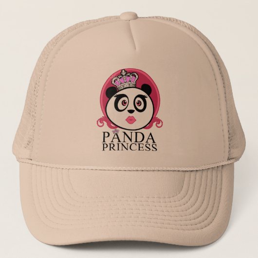 Panda Princess Truckerkappe (Vorderseite)