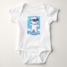 Panda Print Baby Bodysuit Baby Strampler